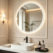 ELION Frameless Round Super Slim Custom LED Mirror | New Arrival
