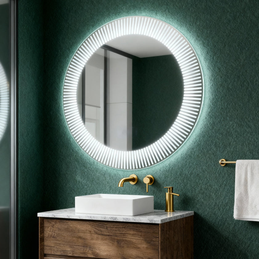 FOTON Frameless Round Custom LED Mirror | New Arrival