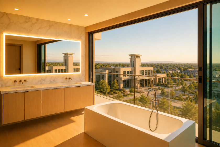 Raynova custom LED mirror for Meridian, ID