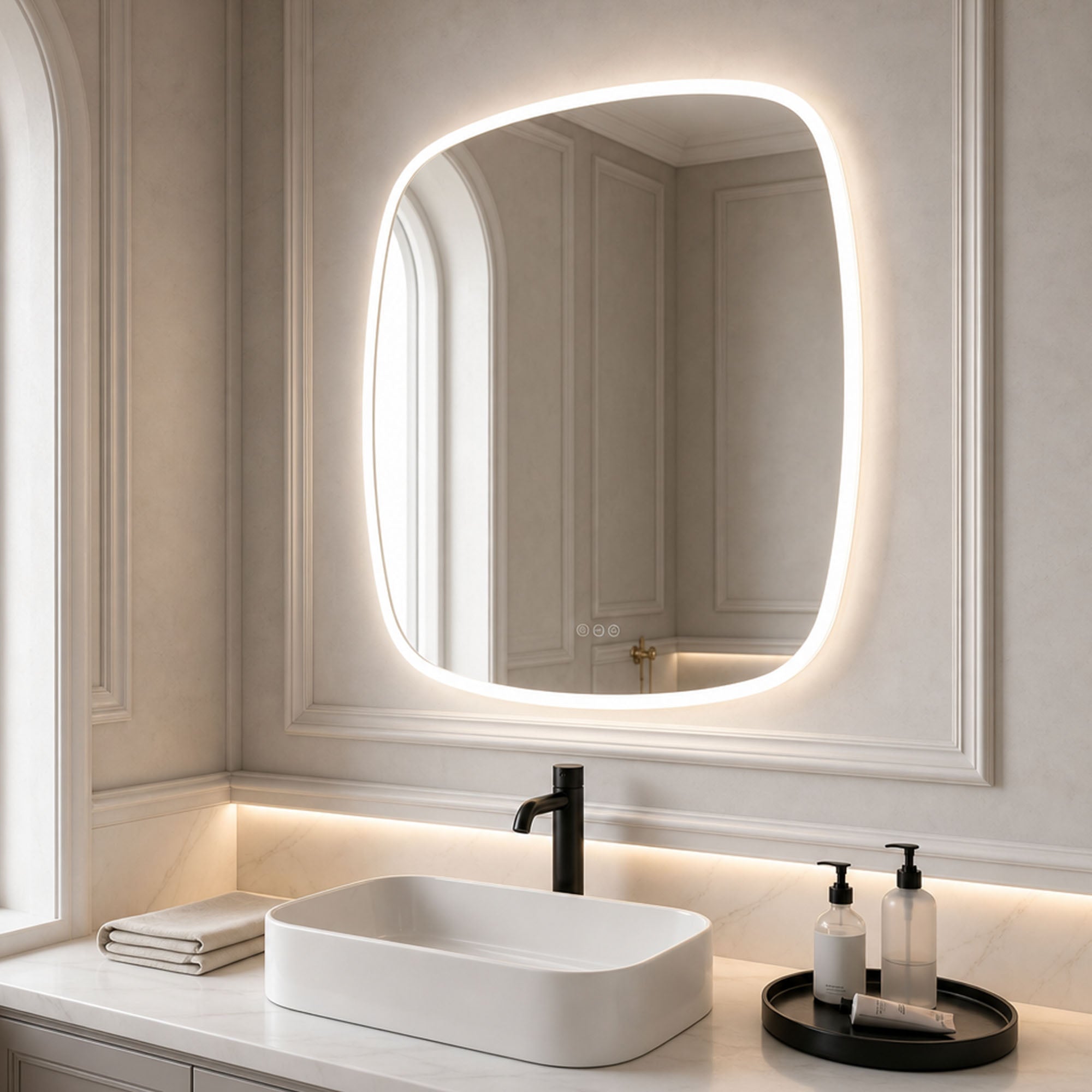 LYXIA Frameless Irregular Super Slim Custom LED Mirror | New Arrival