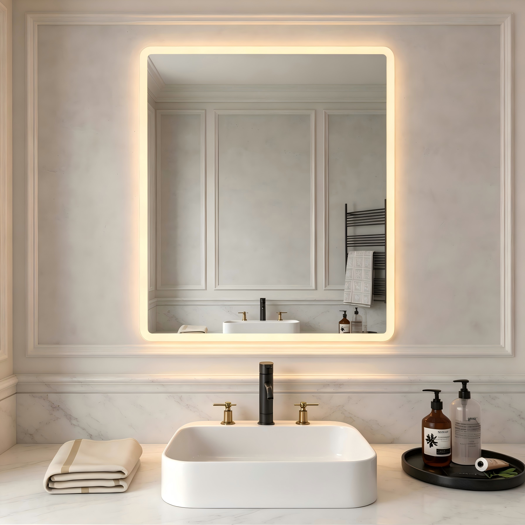 FOTIA Frameless Rectangular Super Slim Custom LED Mirror | New Arrival