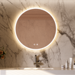 SHINEY Round Frameless LED Mirror with Edge LED Light | Ship today mirror