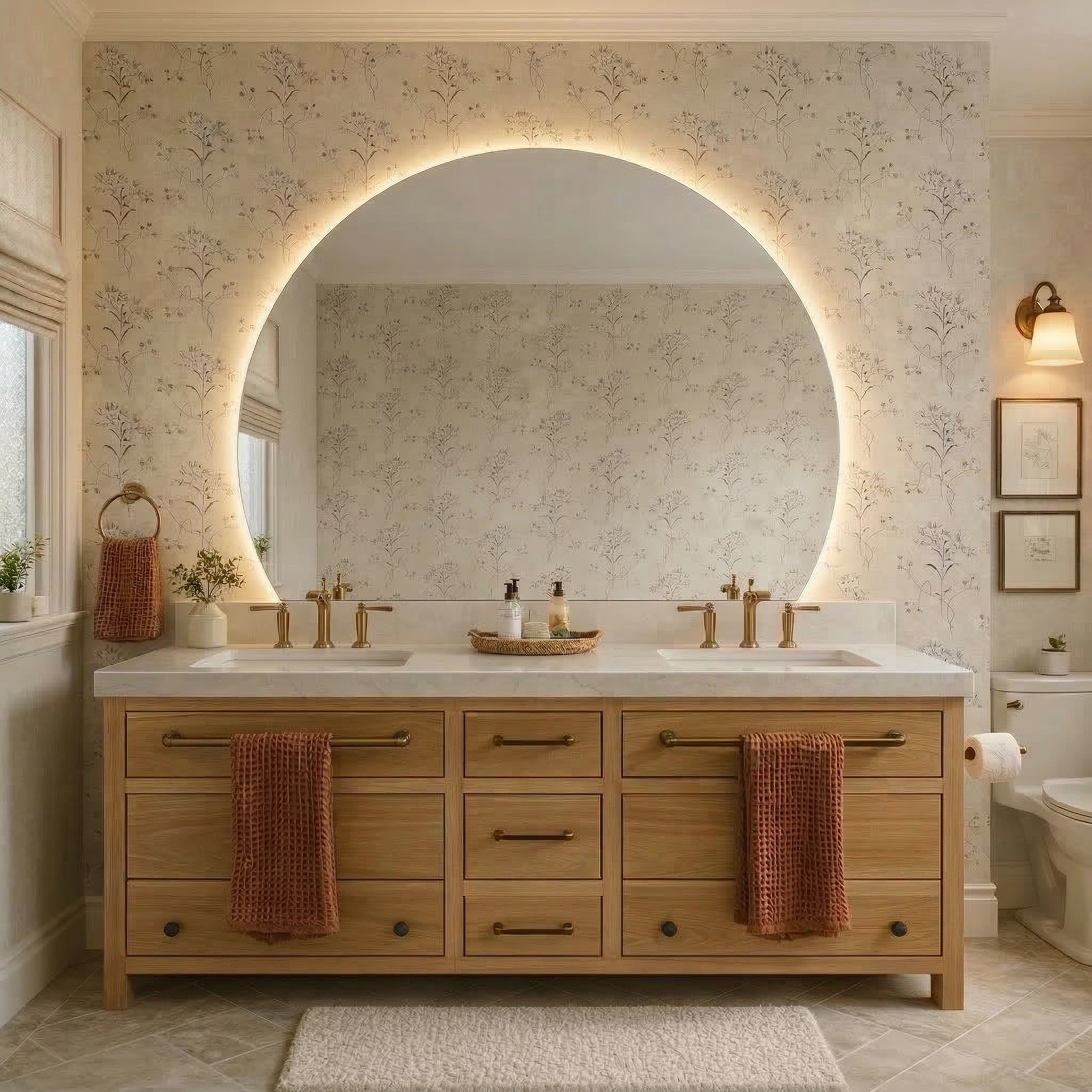 PHOTRA Frameless Irregular Custom LED Mirror | 2026 Spring Vibe