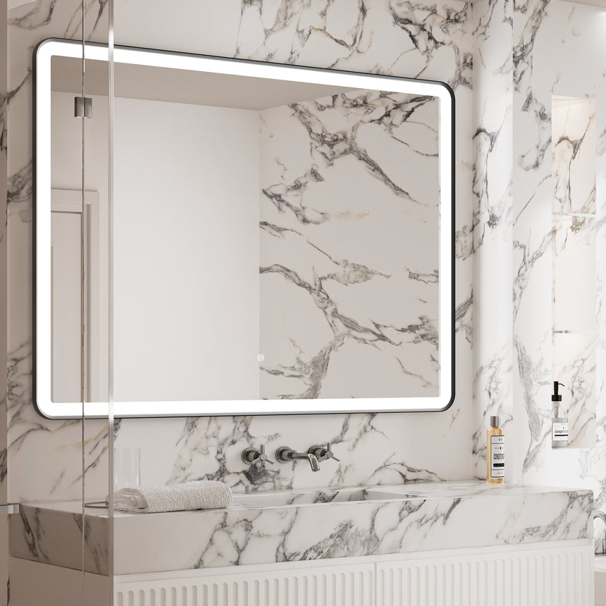 Rounded Framed Mirror – Custom LED Mirror