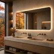 TAHOE Rounded Frameless Custom LED Mirror with Backlit