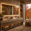 TAHOE Rounded Frameless Custom LED Mirror with Backlit