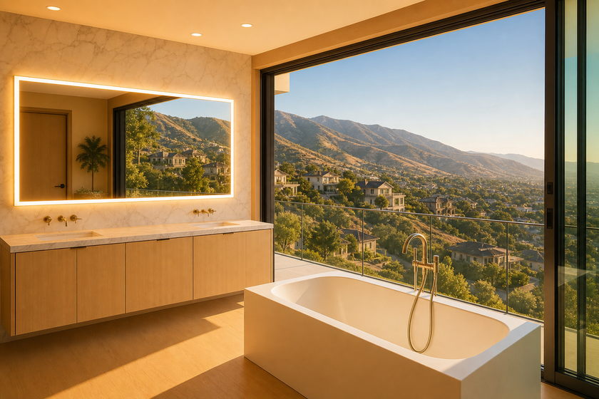 Raynova custom LED mirror for Draper, UT