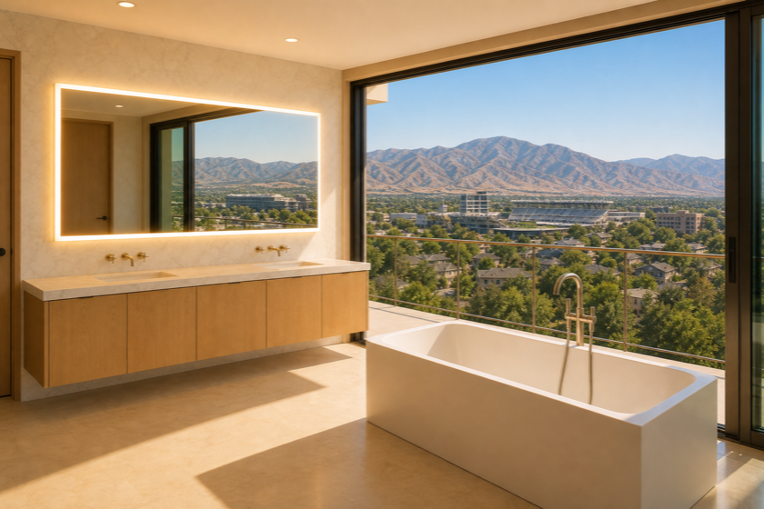 Raynova custom LED mirror for Sandy, UT
