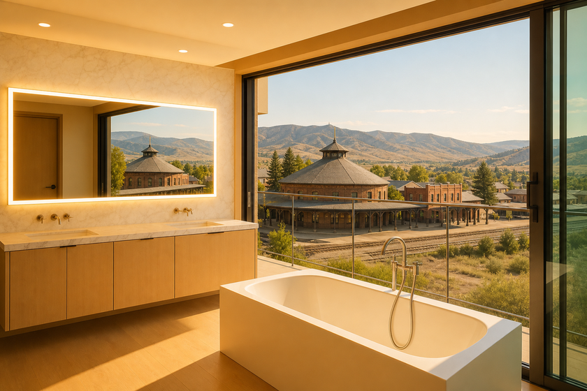Raynova custom LED mirror for Evanston, WY