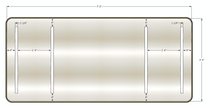 Rounded Framed Custom LED Mirror w/ 4 LED Stripe Mirror (Special Item)