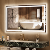 RAY Rectangular Frameless LED Mirror with Front light and Backlit | Ship today mirror