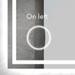 Mirror with LED Lighting - Left