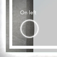 Mirror with LED Lighting - Left