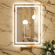 RAY Rectangular Frameless LED Mirror with Front light and Backlit | Ship today mirror