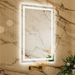 RAY Rectangular Frameless LED Mirror with Front light and Backlit | Ship today mirror