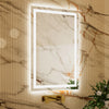 RAY Rectangular Frameless LED Mirror with Front light and Backlit | Ship today mirror