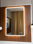 GLOWY Rectangular Frameless LED Mirror with Edge LED Light | Ship today mirror