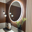 SHINEY Round Frameless LED Mirror with Edge LED Light | Ship today mirror