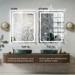 RAY Rectangular Frameless LED Mirror with Front light and Backlit | Ship today mirror