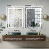 RAY Rectangular Frameless LED Mirror with Front light and Backlit | Ship today mirror